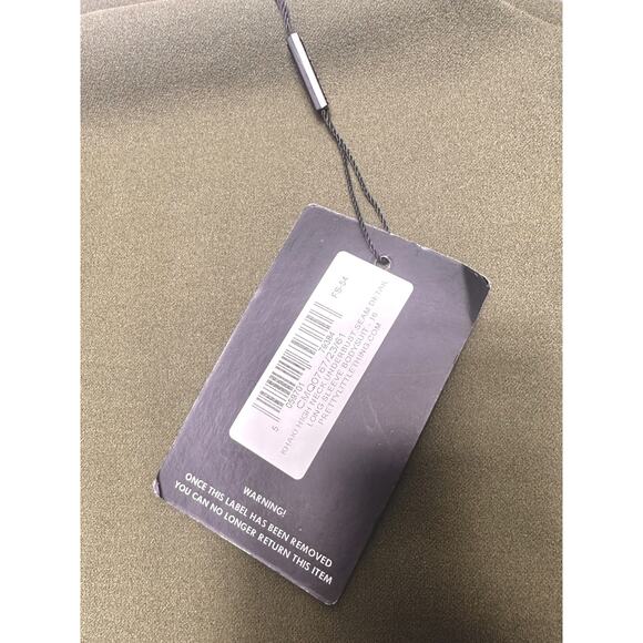 NWT PrettyLittleThings Olive Mock-Neck Long Sleeve Bodysuit Size 12 - Picture 9 of 11